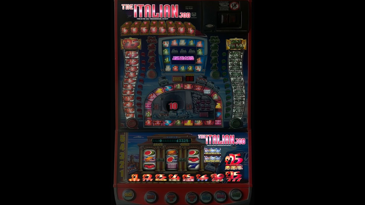 £100 Play on Maygay's Italian Job 2 £25 Cash Jp 25p play