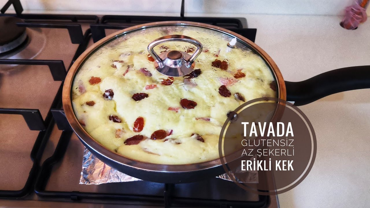 TAVADA ERİKLİ TERS_YÜZ KEK 🌺1 YUMURTALI, GLUTENSİZ, AZ ŞEKERLİ VE KEFİRLİ