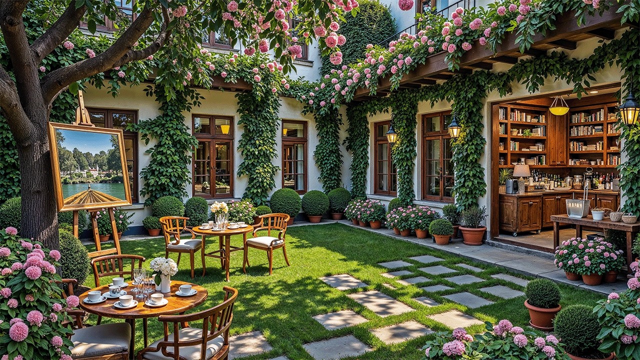 Morning Relaxing Jazz Garden For Positive Energy - Tranquil Jazz Music For Focus, Work & Study