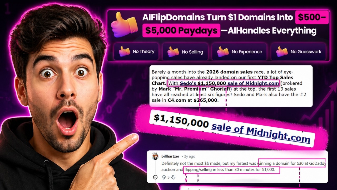 AI Flip Domains Review 2026  ~ My Results [Case Study] AI Flip Domains REVIEW - Abhi Dwivedi