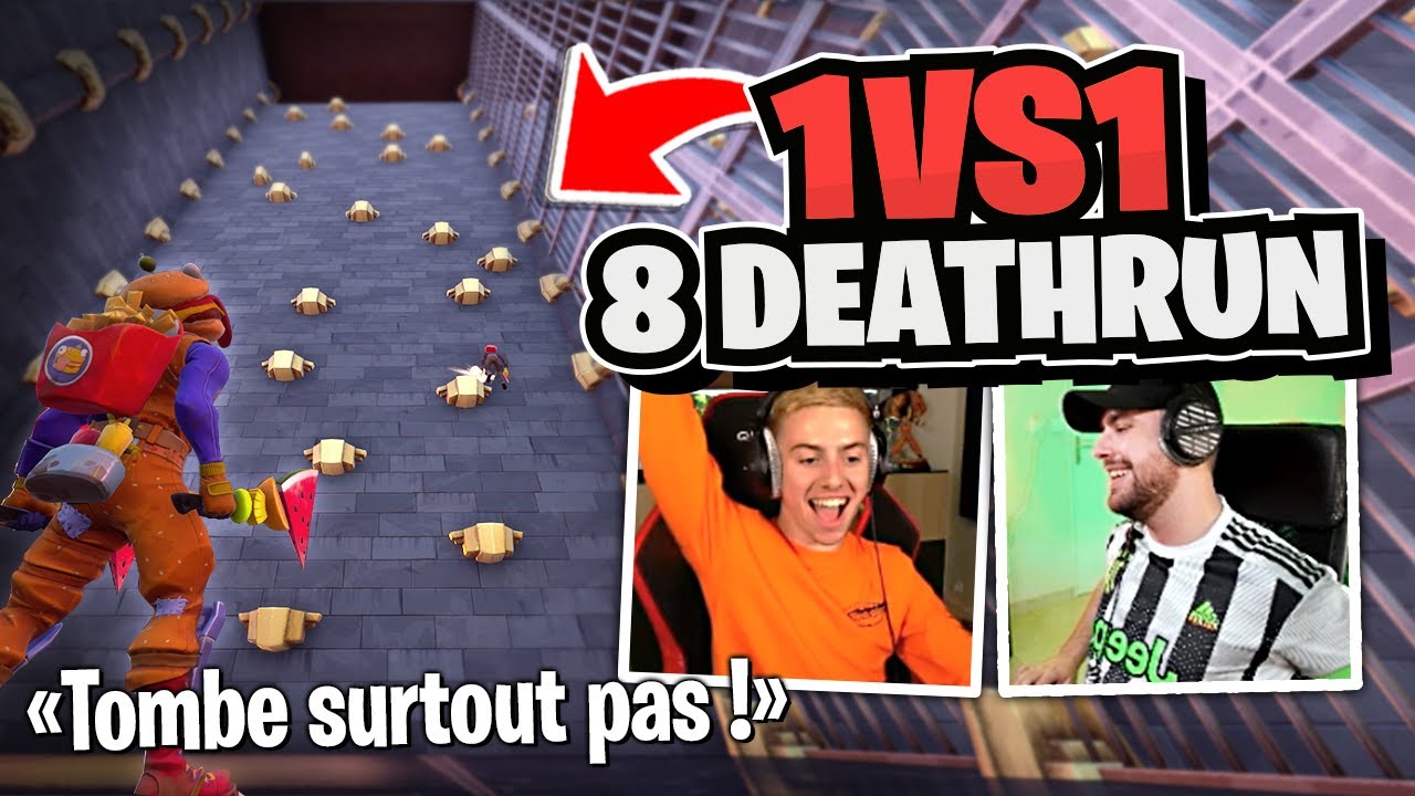 Deathrun 1vs1 encore jamais vu contre Michou sur Fortnite Cr&eacute;atif !