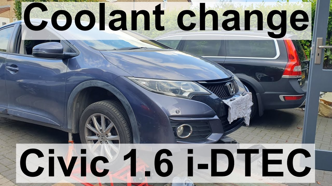 Honda Civic 1.6 i-DTEC  - Coolant Change - FK 9th Gen
