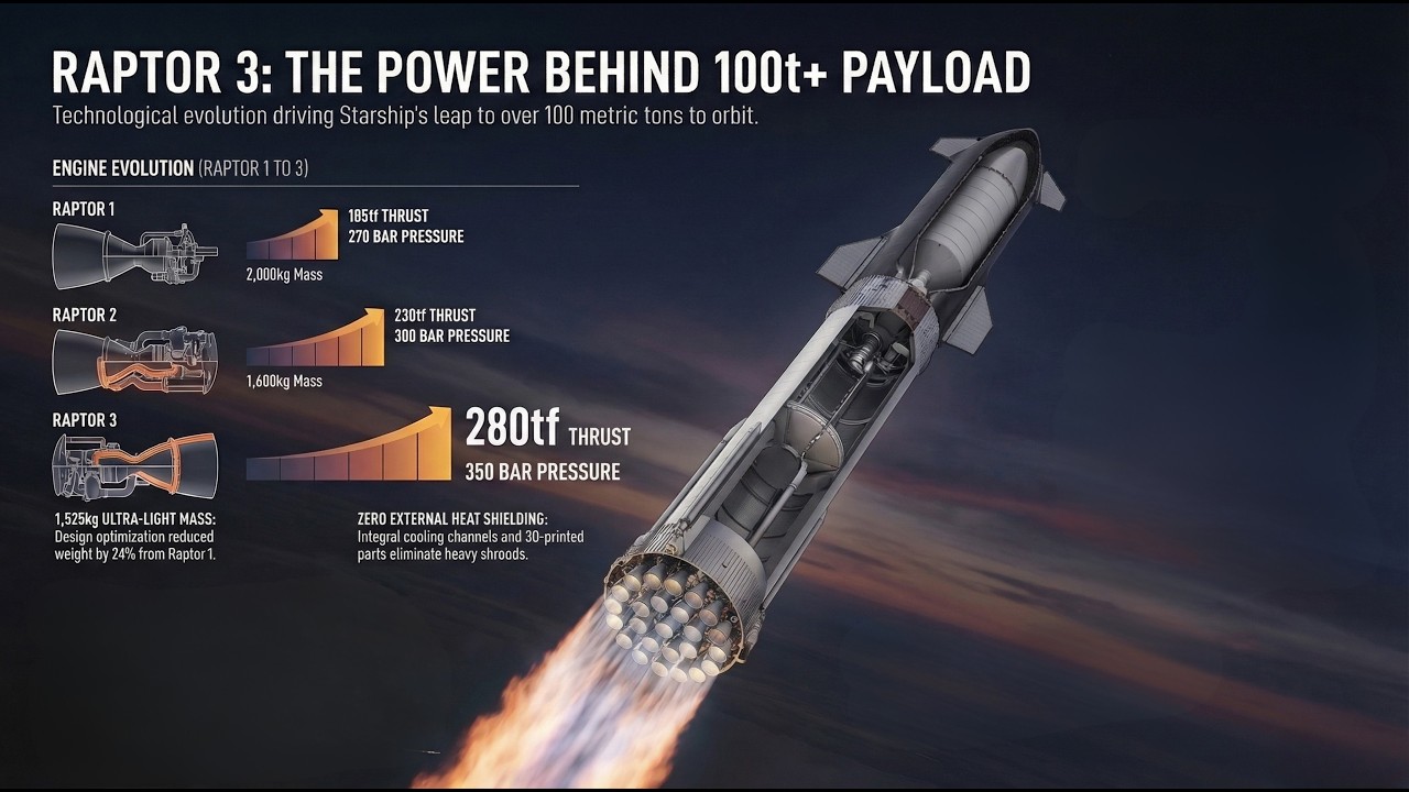 How Raptor 3 Could Double Starship’s Payload to Orbit 🚀 #spacex #starship #spacexstarship