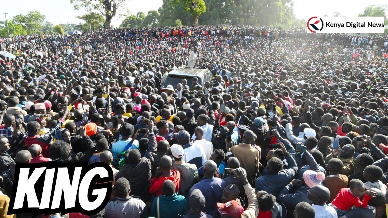STILL THE KING!! President Ruto's mammoth crowd in Elgeyo Marakwet today leaves tongues wagging!!