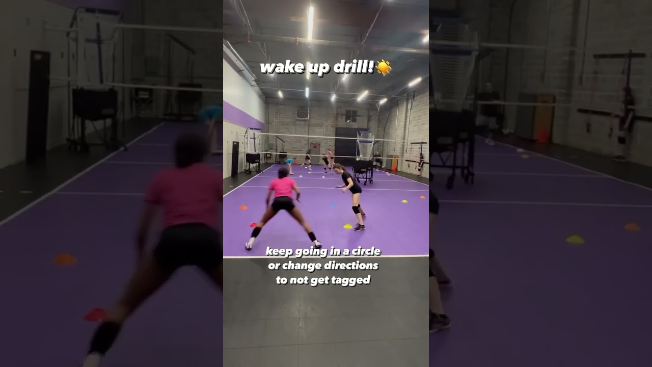 Wake up drill!☀️Try this with middle school or beginner athletes! #fun #volleyball #blockoutacademy