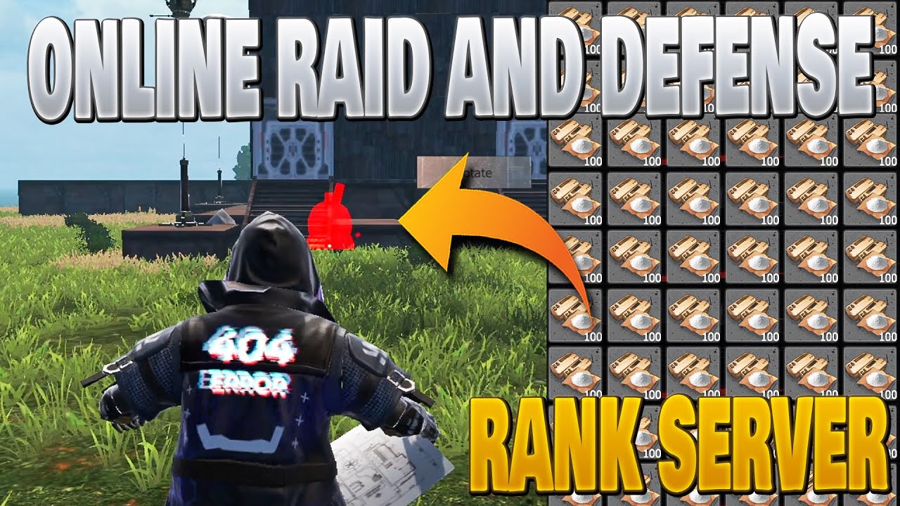 Online raid and defense we raid their main and got 1600 explosive from them last island of survival