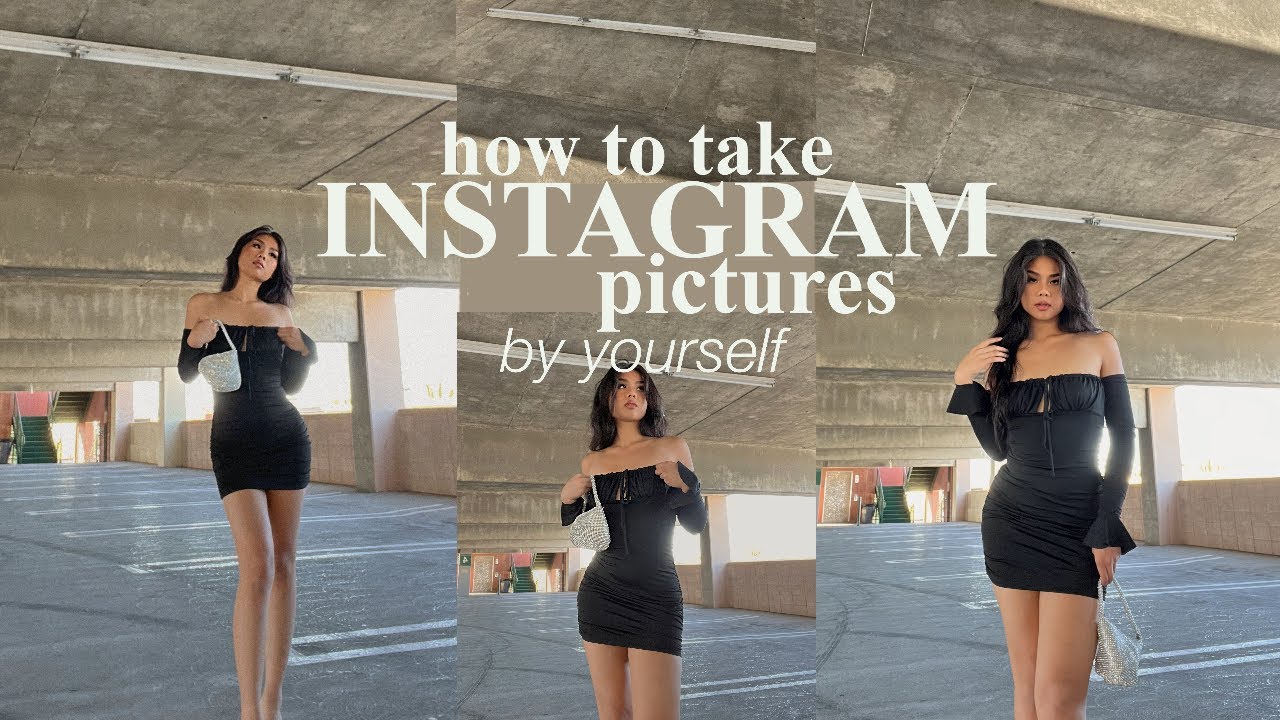 HOW TO TAKE INSTAGRAM PICS BY YOURSELF + how I edit my pictures for a dark and moody aesthetic