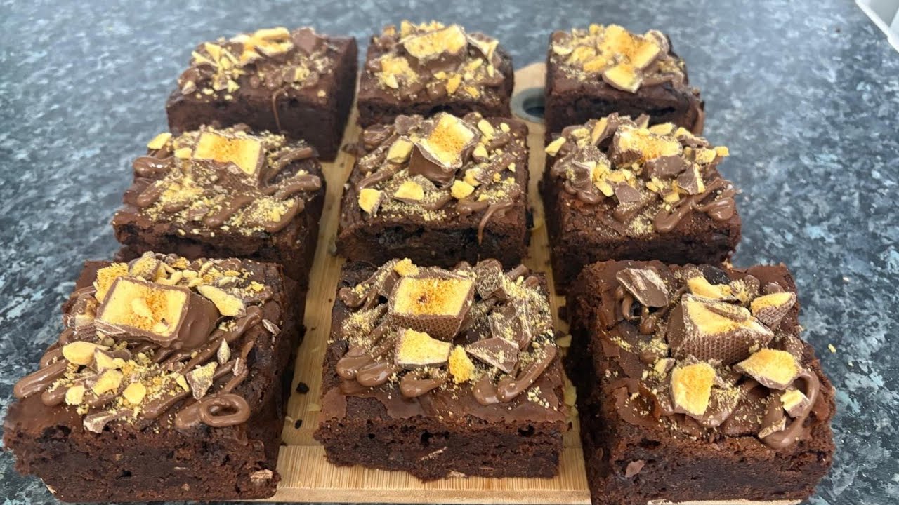 Cadbury Crunchie Brownies Recipe | Michelle Martins