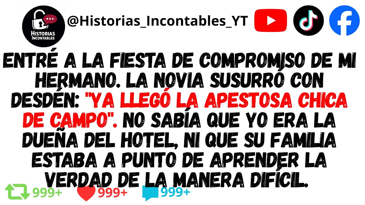 En la fiesta de compromiso de mi hermano me llamaron chica de campo sin saber quién era realmente