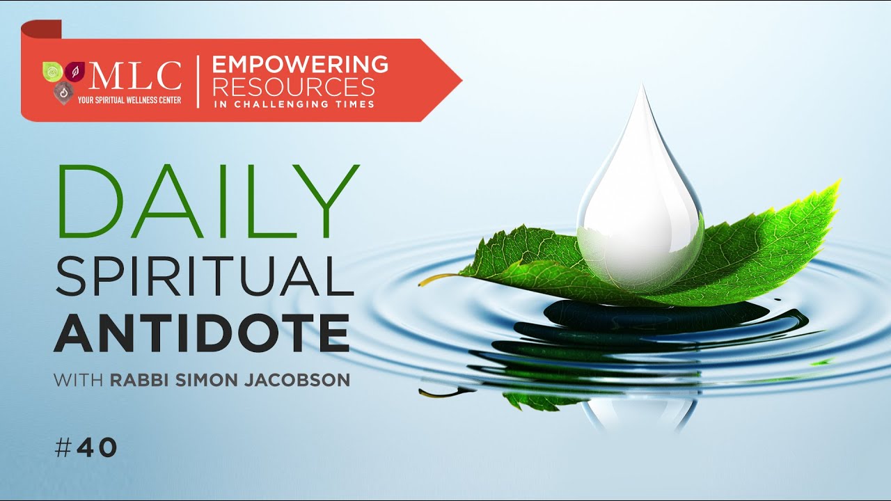 Total Commitment: Daily Spiritual Antidote #40, with Rabbi Simon Jacobson