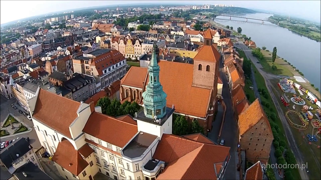 Grudziądz z lotu ptaka