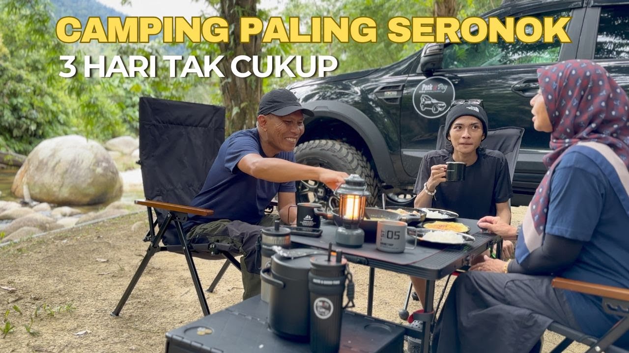 EP. 37 - CAMPING PALING SERONOK - 3 Hari Tak Cukup | Rock Lemon Campsite | ASMR | Camping Malaysia