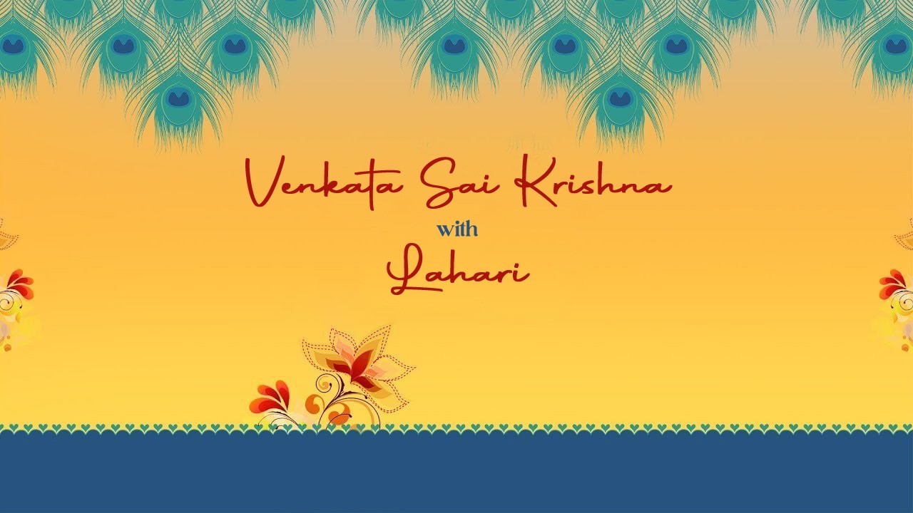 Venkata Sai Krishna with Lahari Wedding Reception
