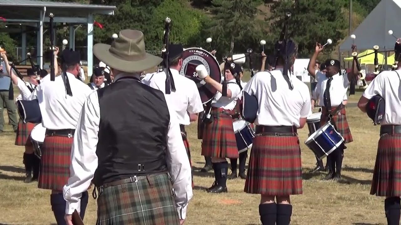 SFU Pipe Band - Drunken Landlady Medley - Seattle Highland Games 2025