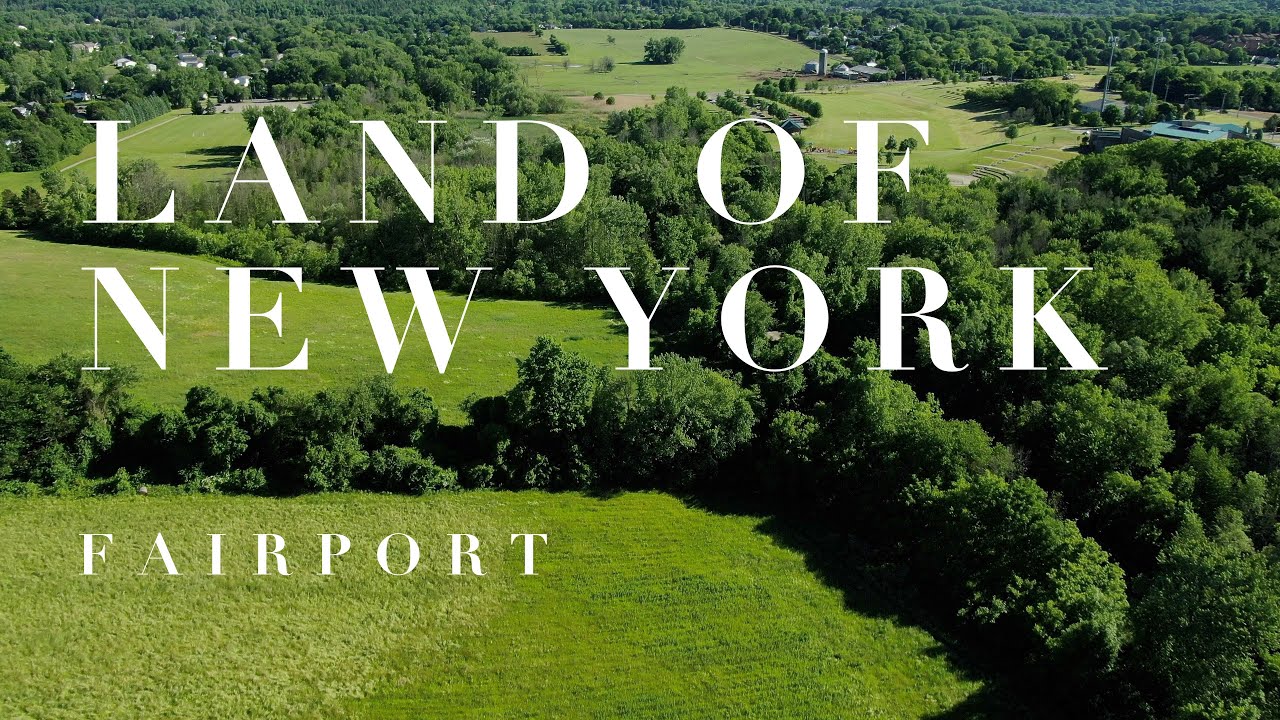 Fairport New York - Drone film of my pov of Erie Canal, parks, countryside, hiking trails
