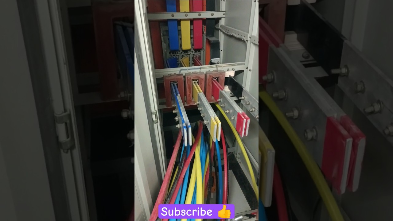 Panel work/ cable lug punching and connection #shorts #technical #cable #lug #connection #work