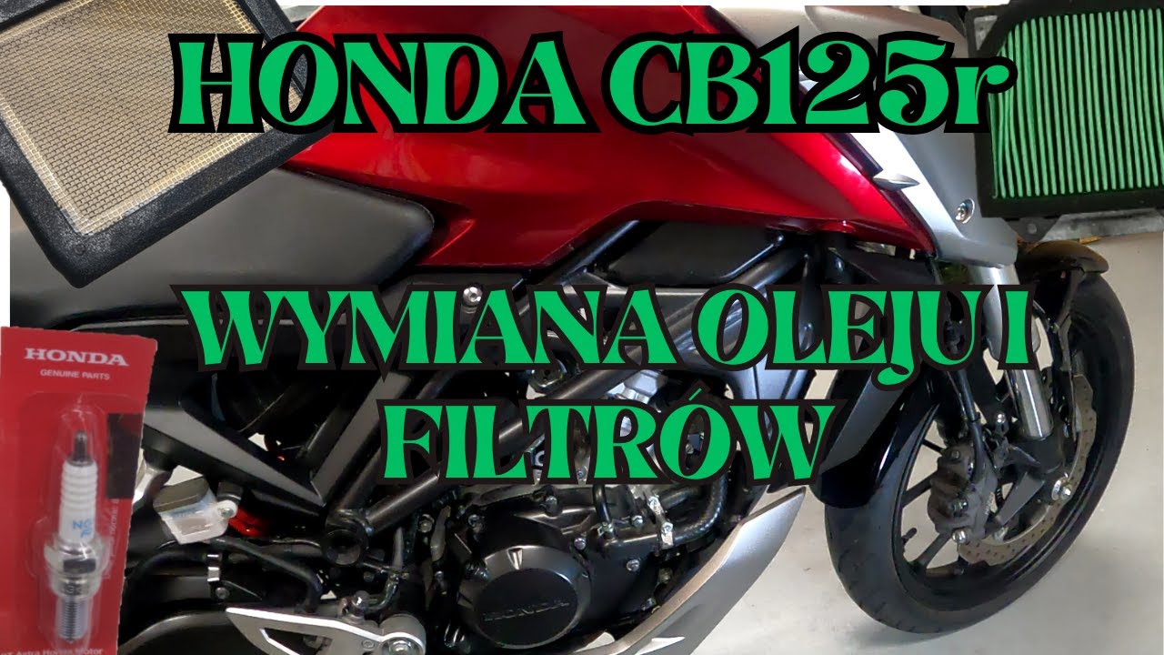 Honda CB125r-Wymiana oleju i filtra-Garażówka#68