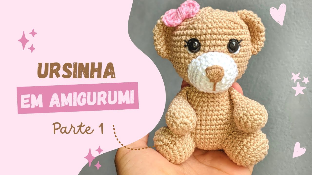 Ursinha em amigurumi crochê
