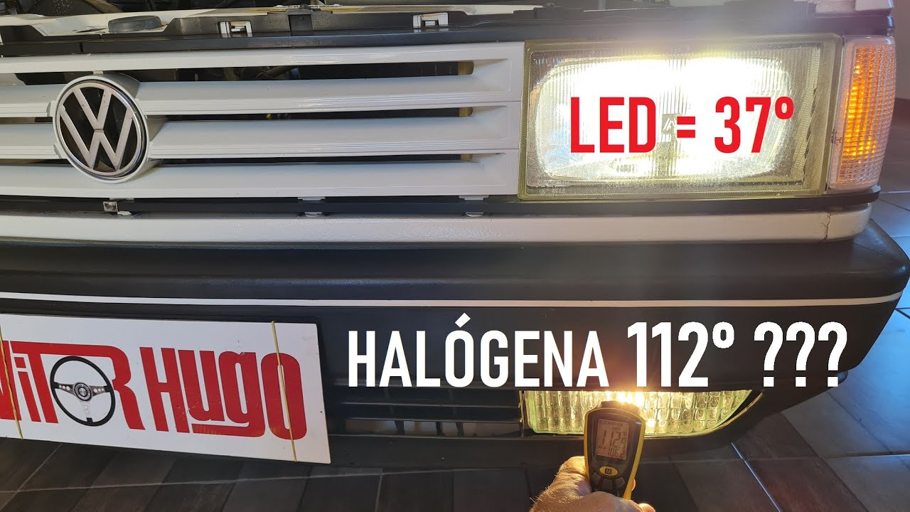 TEMPERATURA da LÂMPADA LED e HALÓGENA.