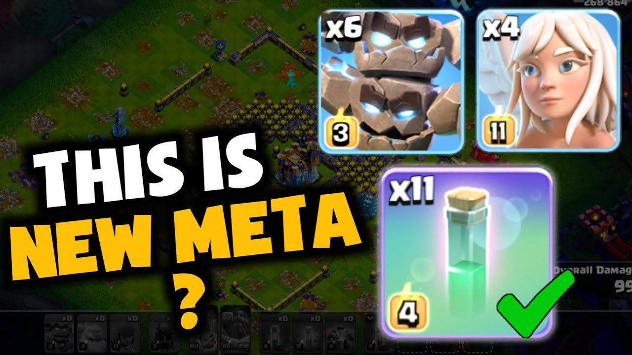 NEW Meta is COMING? Just replace TOTEM Spells with Mass INVISIBILITY for Meteor Golems in Legend!