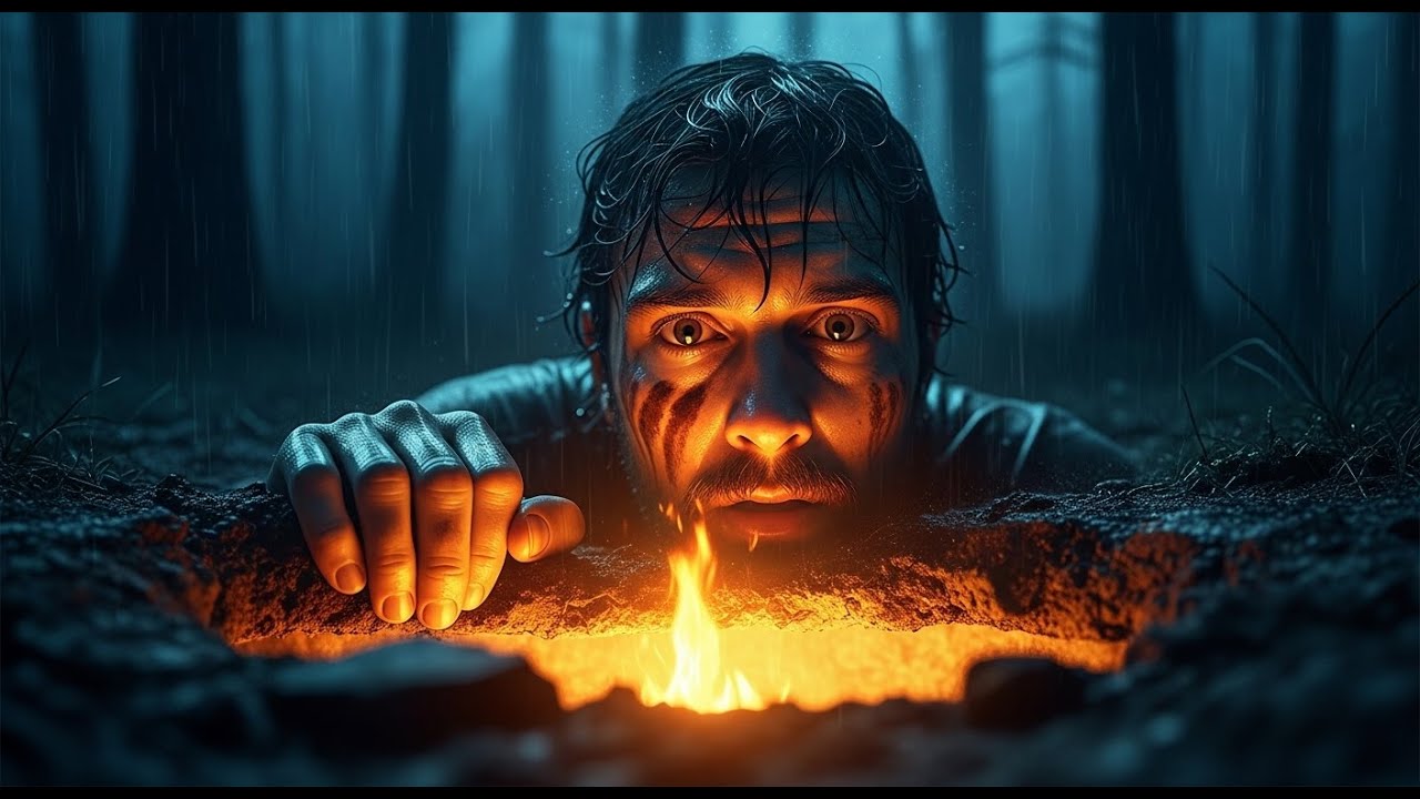 Rain Revealed a Secret Shelter in the Forest — A Lonely Builder’s Hidden Life