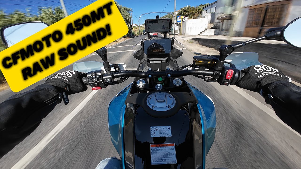 CFMOTO 450MT City Ride + RAW Exhaust Sound [POV]