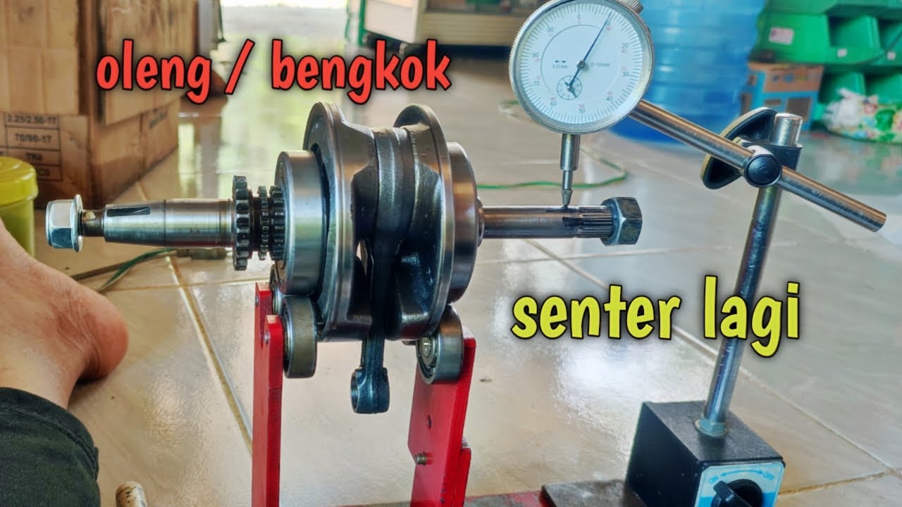 cara senter as kruk yg bengkok dan oleng