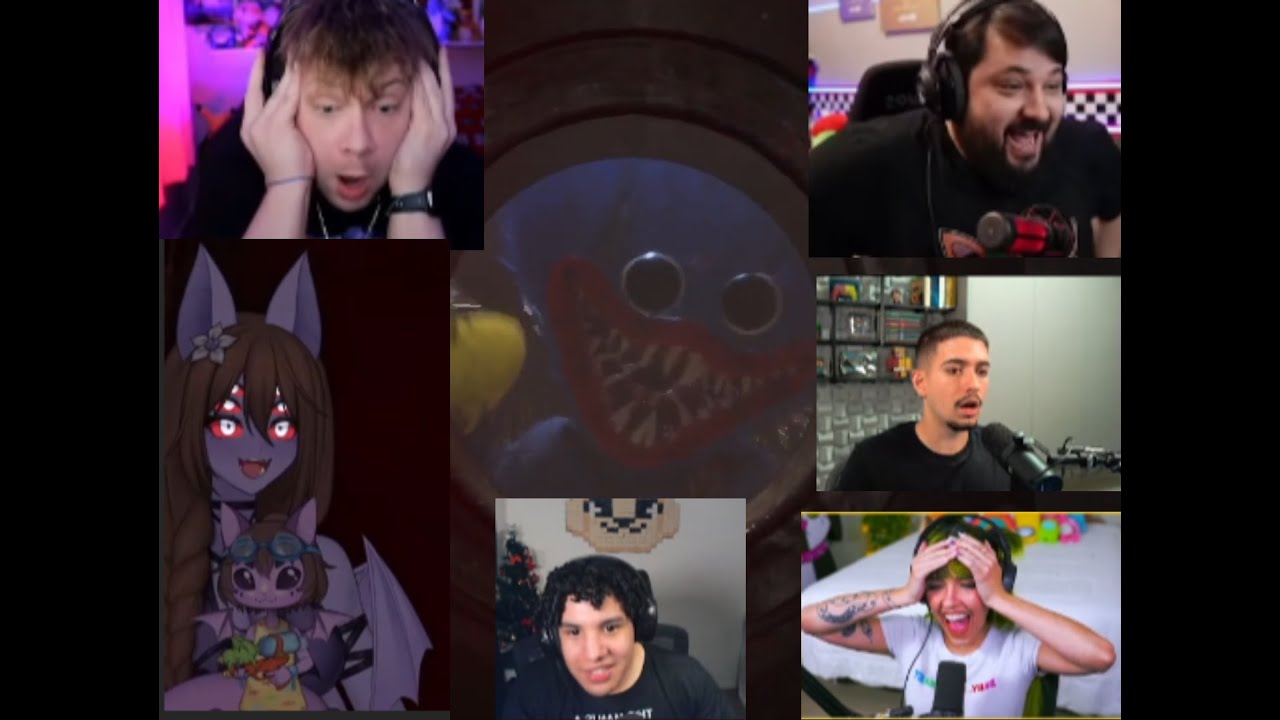 Youtubers Reagindo A Volta Do Huggy Wuggy (Poppy Playtime 4)