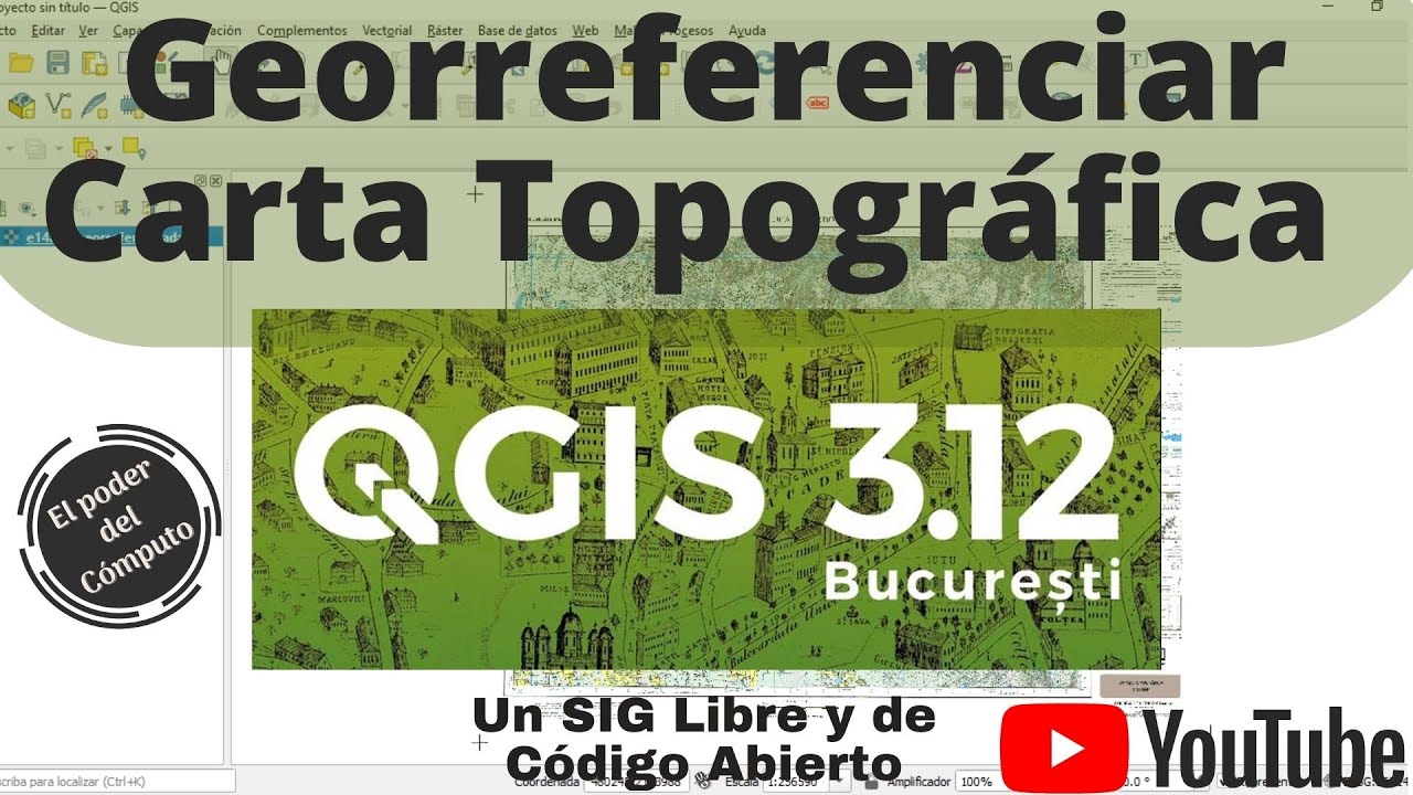Como georreferenciar una Carta Topográfica en QGIS || SIG Libre 2022