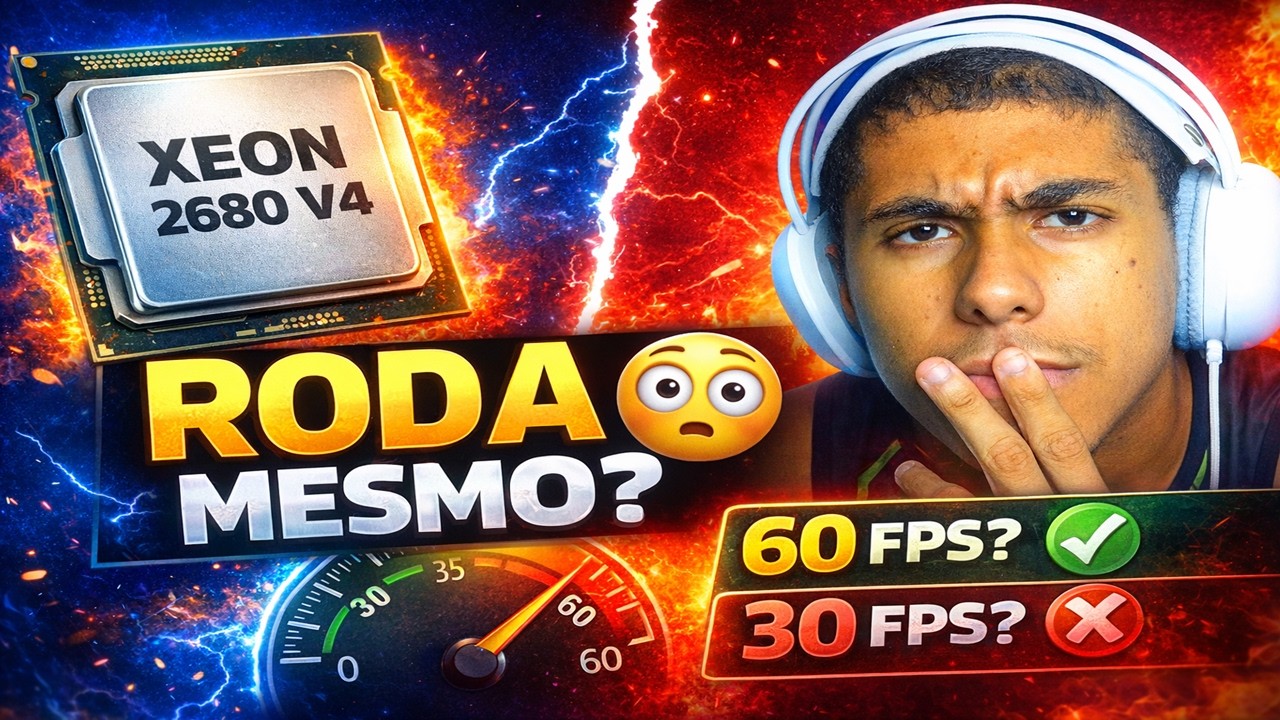 Vale a pena usar XEON 2680 V4 pra jogar HOJE? Testei jogos pesados!
