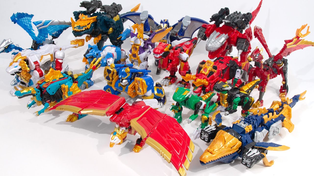 Super10 PowerRangers DinoSoul All Beast Dinosaur Mecha Transformation