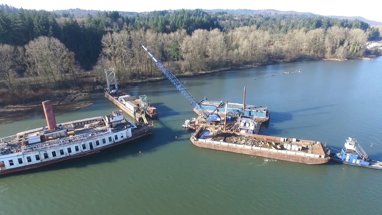Goble, Oregon from above