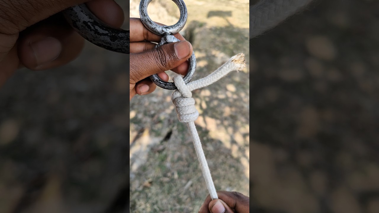 This Instant Rope Knot Saves Time Fast ✅🎉 #skills #tricks #knowledge