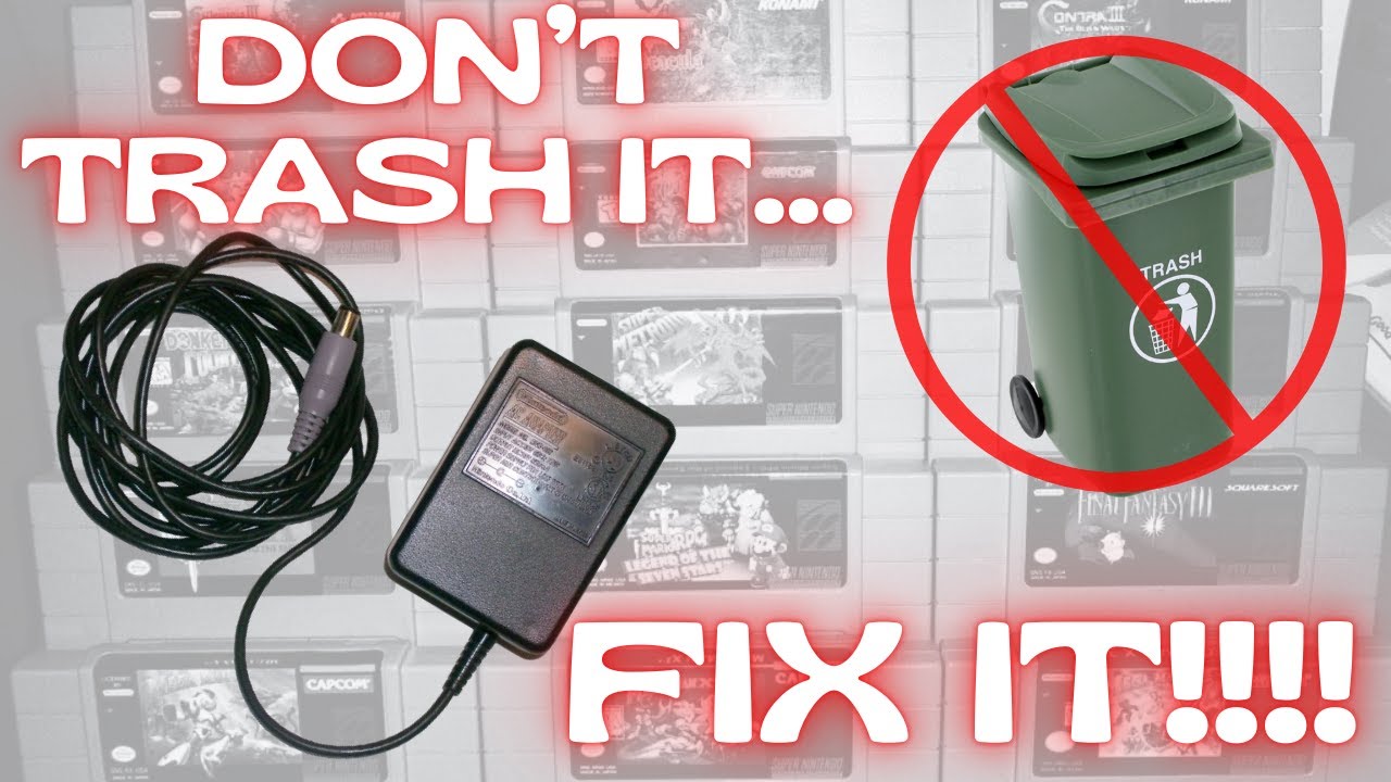 How To Fix Your Broken SNES AC Adapter! | SNES AC Adapter Repair