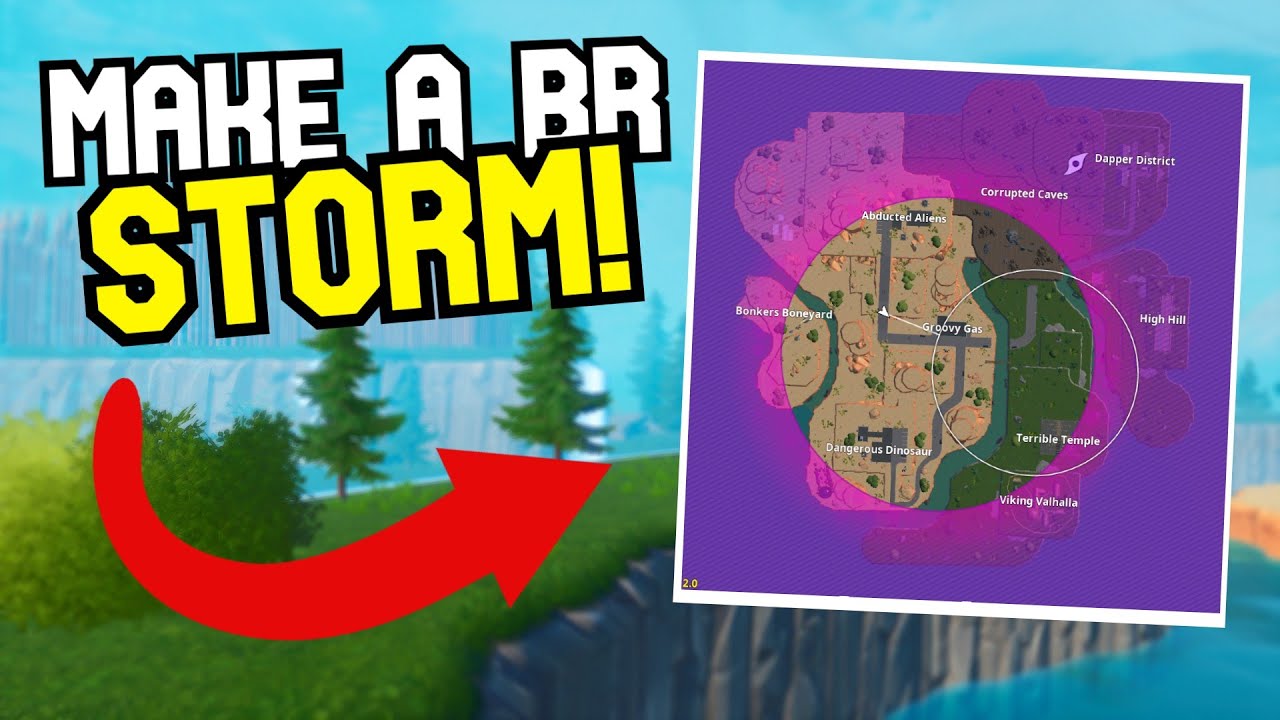How to make a BATTLE ROYALE STORM in Fortnite!