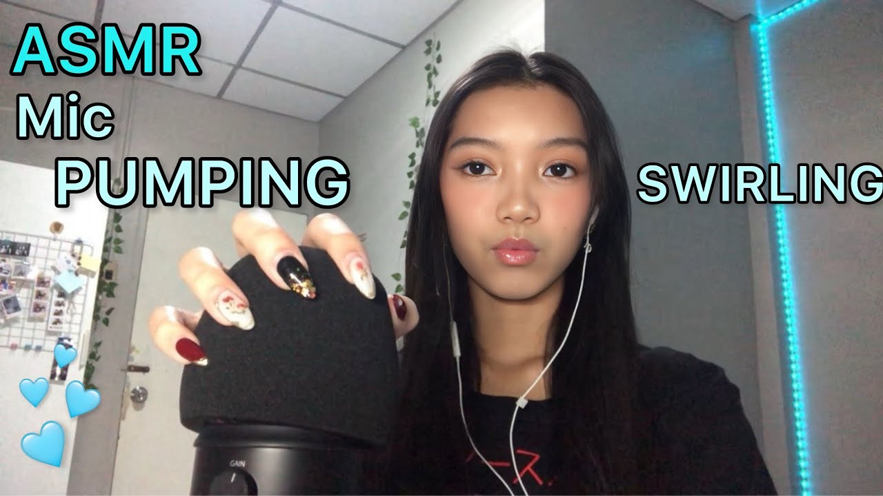 ASMR|Mic pumping & swirling😴🤤~asmr elle~￼￼