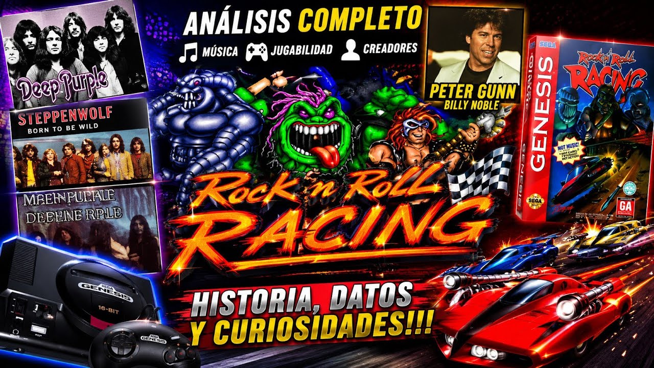 ROCK N' ROLL RACING - Historia DATOS Y CURIOSIDADES y el SECRETO OCULTO de su música 