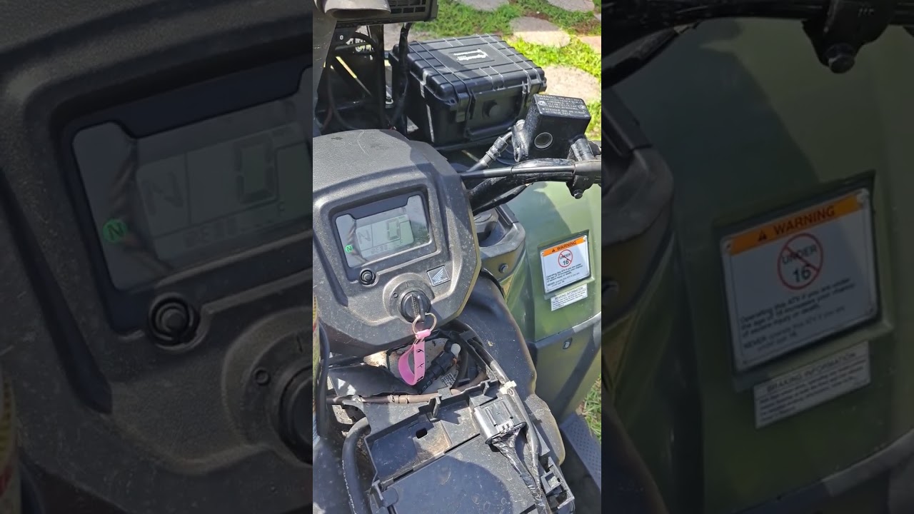 resetting the wrench on a 2021 Honda rancher 420 FS 4X4 after service