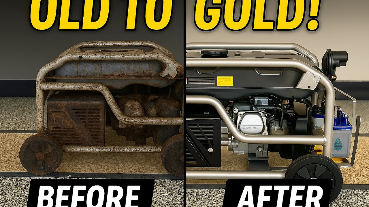 Old Generator Full Restoration &ndash; From Rust to Running Like New! (Old to Gold)