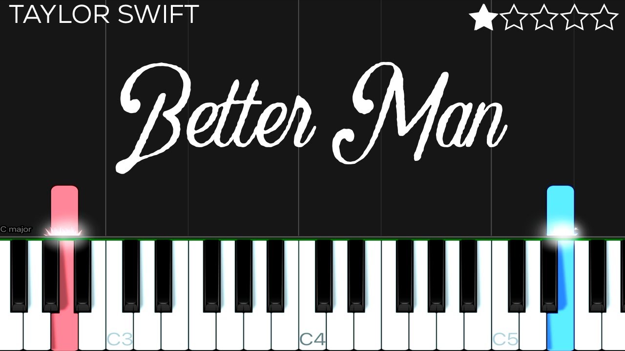 Taylor Swift - Better Man (Taylor’s Version) (From the Vault) | EASY Piano Tutorial