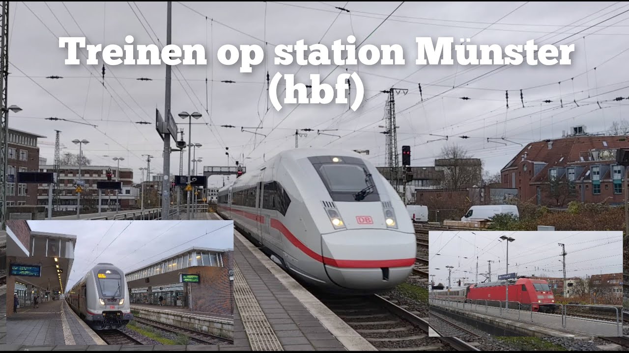 Treinen op station Münster (HBF)
