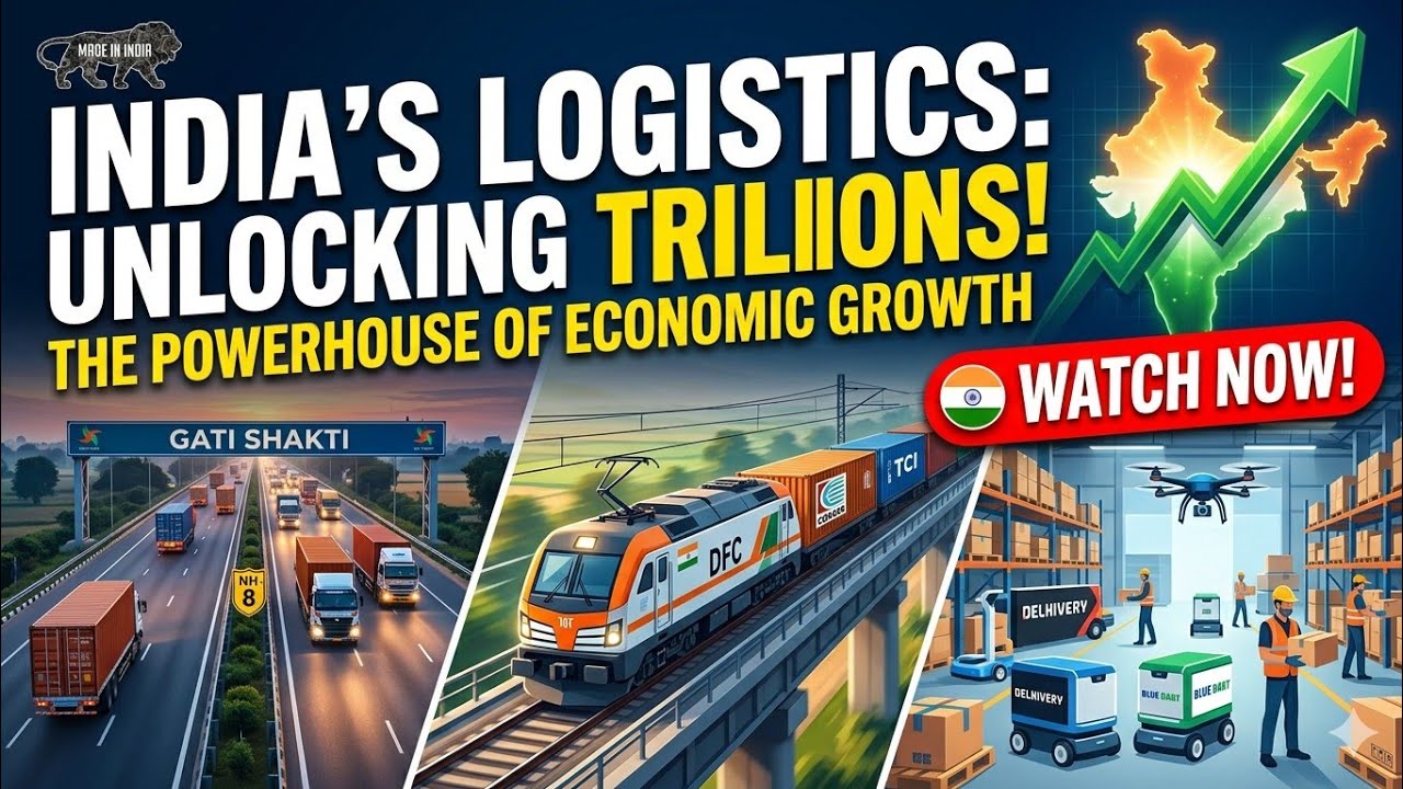 How India is Fixing Its $100 Billion Logistics Problem (PM Gati Shakti) Top Indian Logistics Stocks
