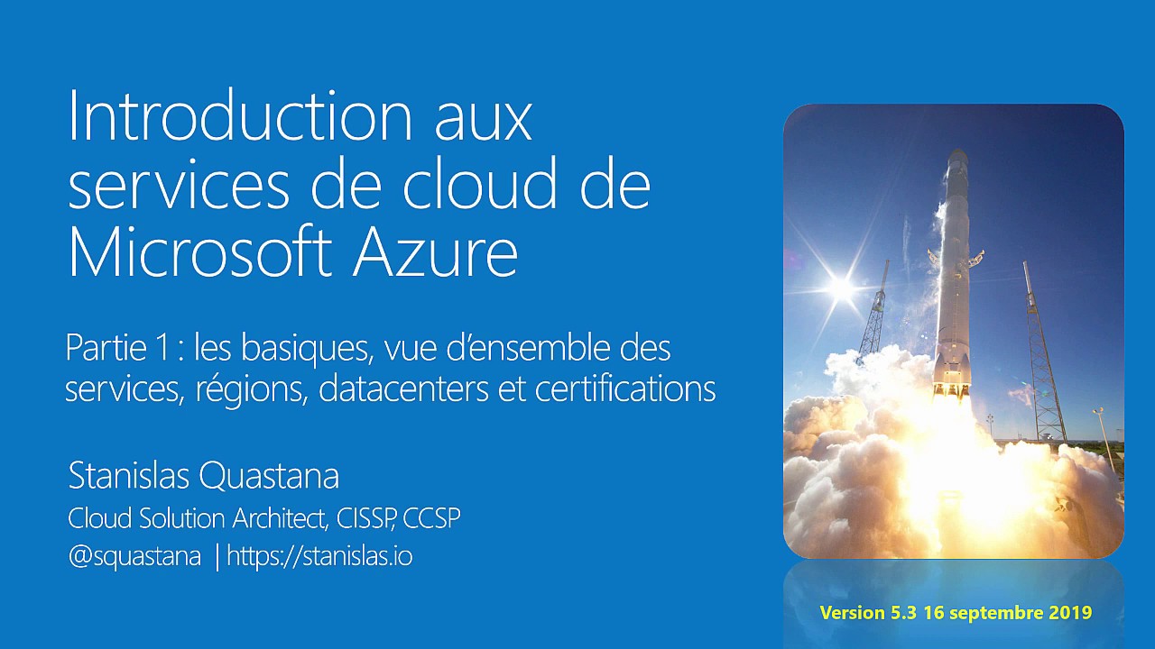 Introduction à Azure  (édition 2019) partie 1