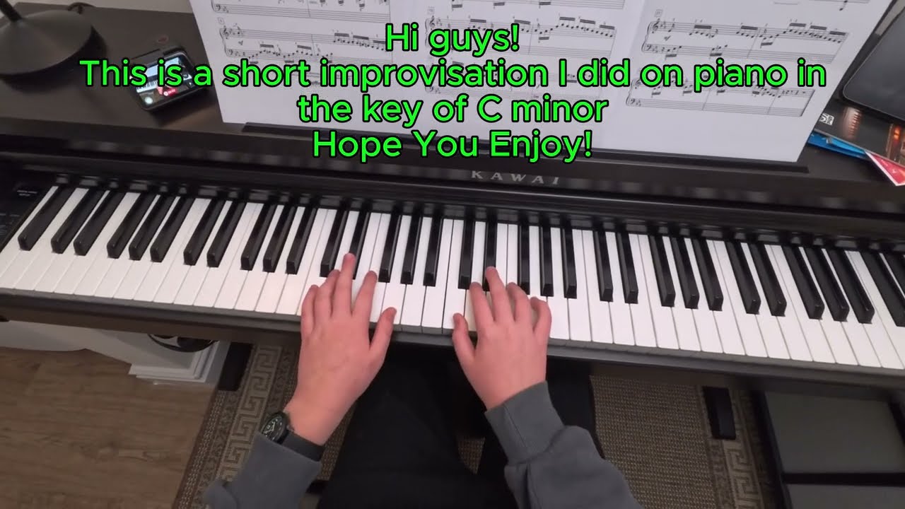 A not so Short Improvisation in C minor on piano