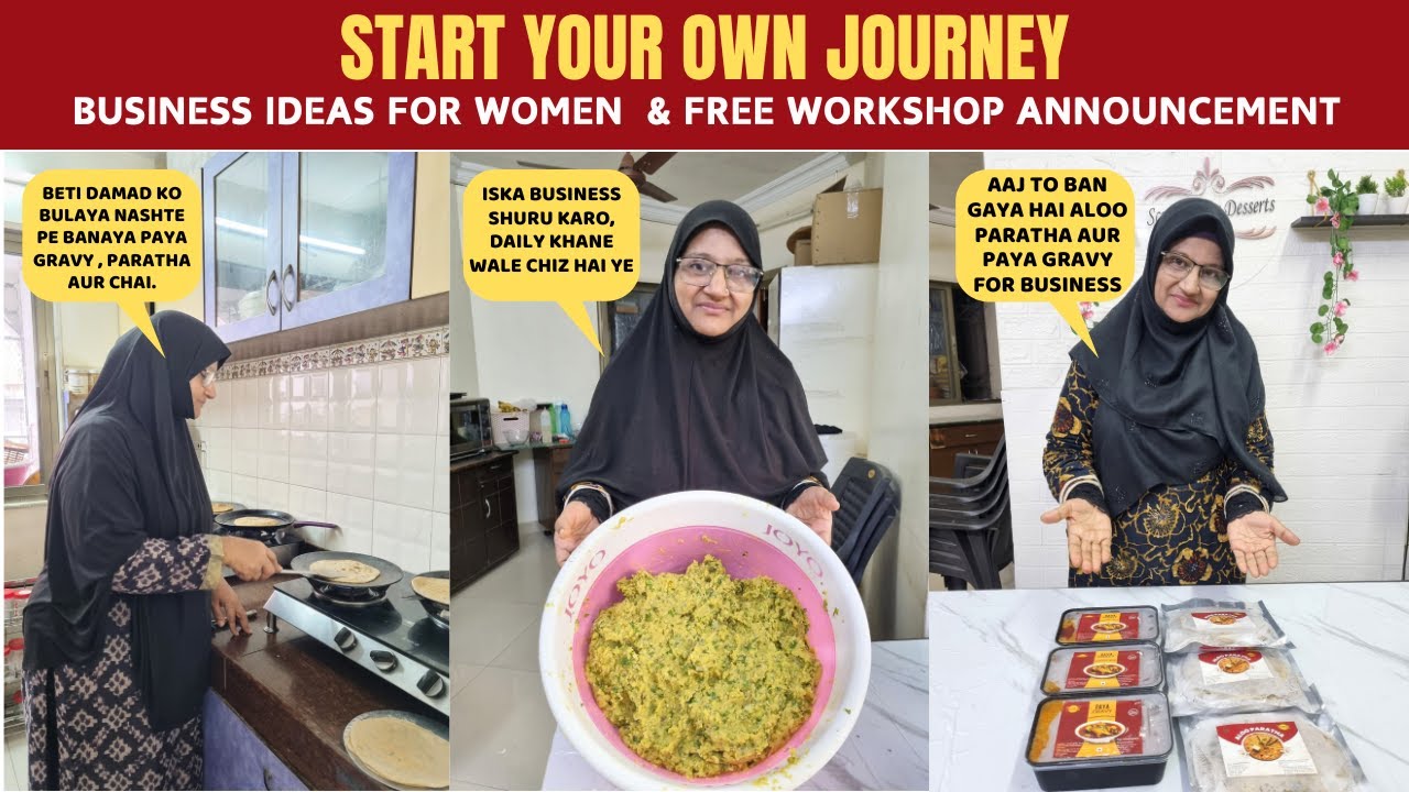 Frozen Food Success! Paya Gravy, Aloo Paratha & business ideas for women Free Workshop Announcement