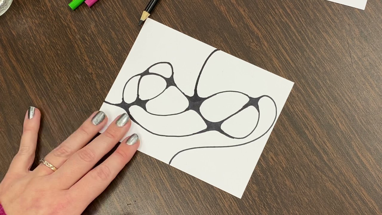 Neurographic Art with Watercolor Pencils
