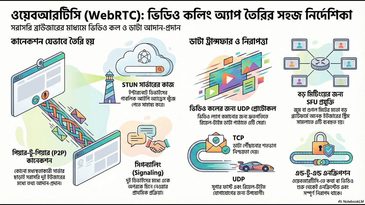 WebRTC: ভিডিও কলের জাদু 🎥✨ | Real-Time Communication Explained