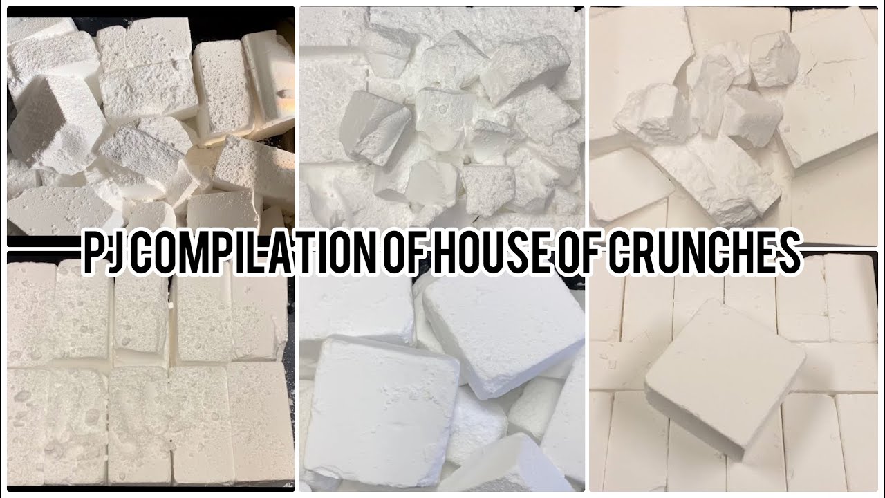🤍Plain White Gym Chalk Crush Compilation 🤍 Fluffy and Powdery Crumble