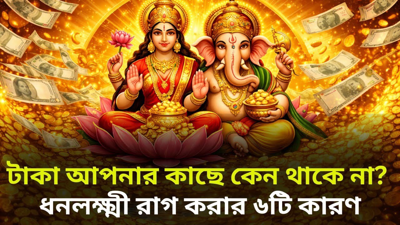 “টাকা আপনার কাছে কেন থাকে না? ধনলক্ষ্মীর ৬টি গোপন কারণ!”