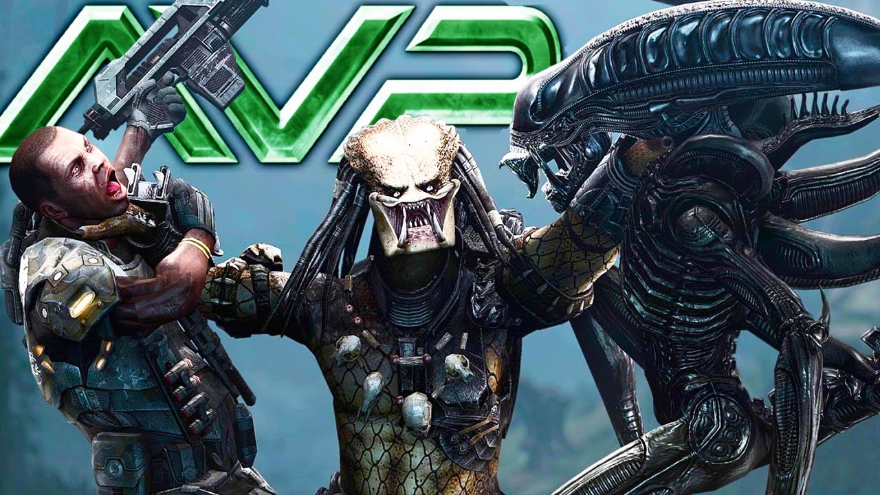 PREDATOR TAKES ON 100 XENOMORPHS IN INSANE BATTLE - (AVP Game Gameplay)